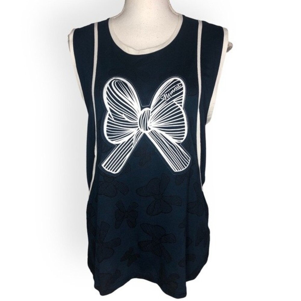 Disney Parks Boutique Minnie Mouse Bow Print Tank Top
